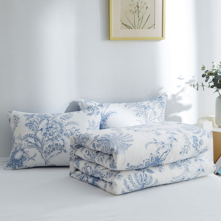 Damer elegant sengetøy-sett med blomsterdesign Luvikno