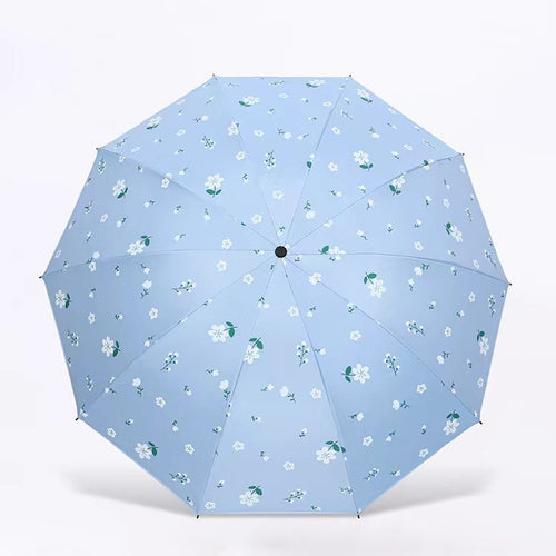 Dame paraply med blomsterdesign Luvikno