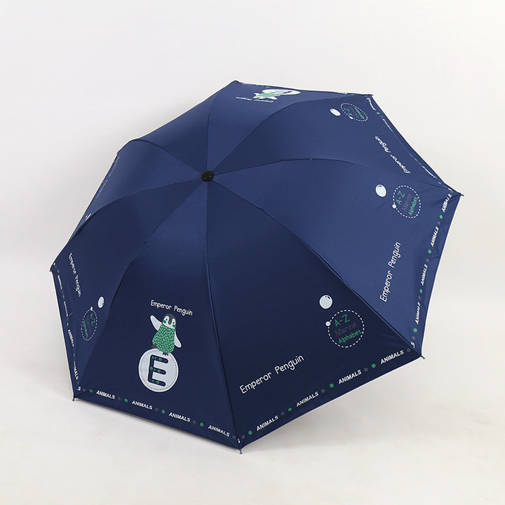 Kvinne Folding Paraply med Morsomt Dyre Design Luvikno