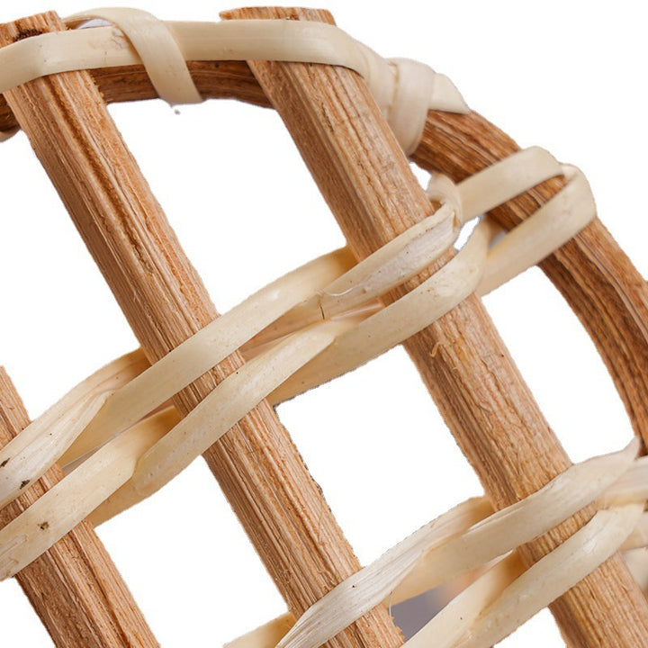 Dame Dekorative Bordskåner av flettet naturmateriale Luvikno