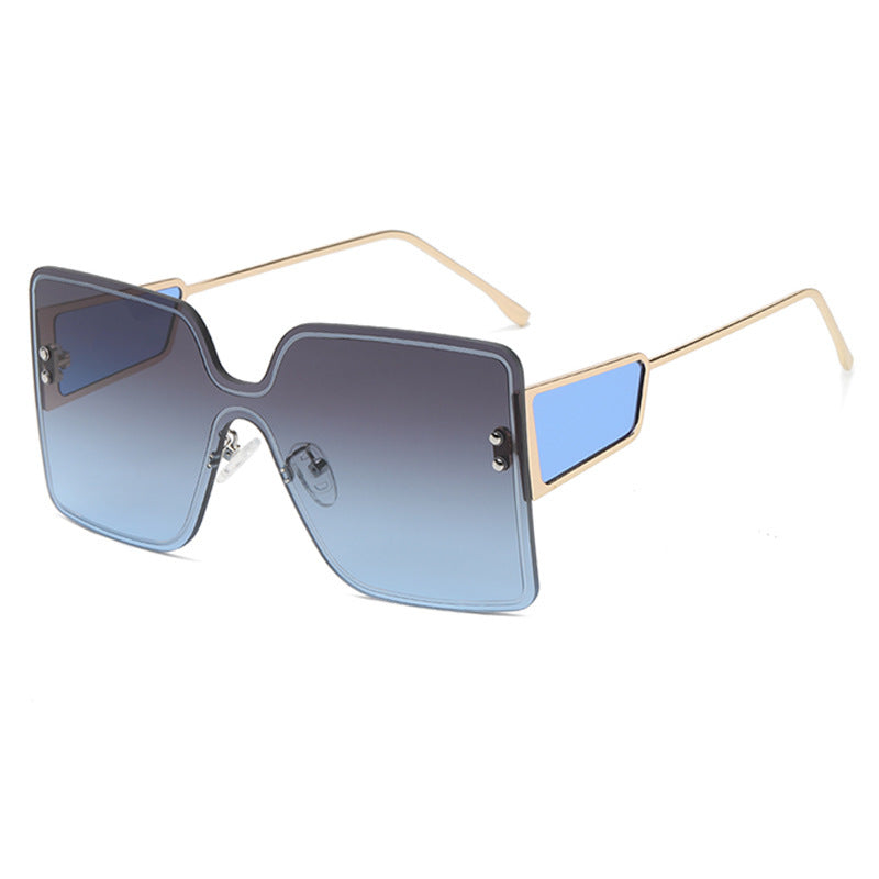 Dame oversized Geometrisk Solbrille Luvikno
