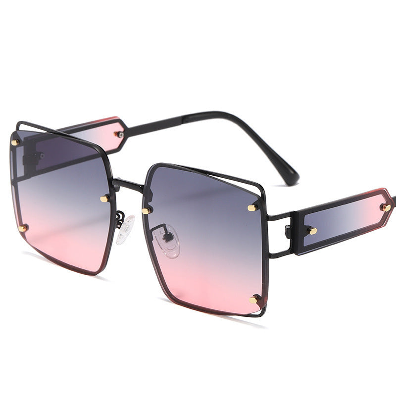 Damer elegante oversized solbriller med markant geometrisk design Luvikno