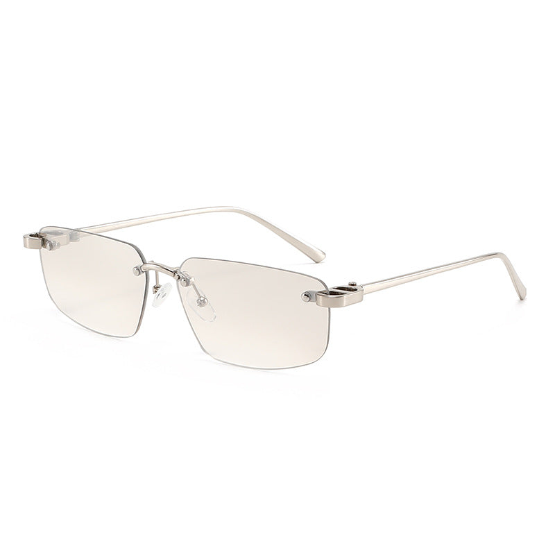 Dame moteriktig rektangulær solbrille med minimalistisk ramme Luvikno