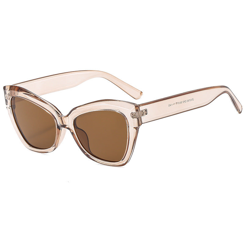 Dame Cat-Eye solbrille med eksklusiv skjoldpaddedesign Luvikno