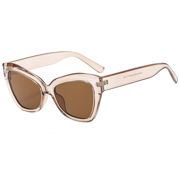 Dame Cat-Eye solbrille med eksklusiv skjoldpaddedesign Luvikno