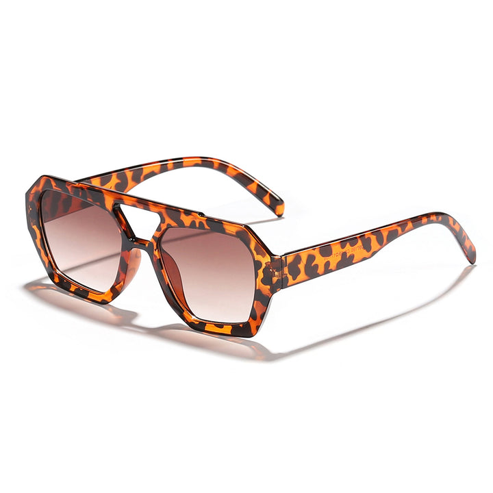 Dame moteriktig solbrille i eksklusiv oktagon-design Luvikno