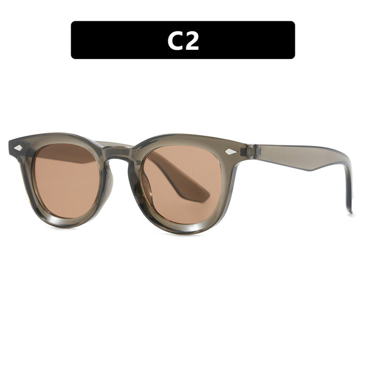 Damen modische Cat-Eye solbrille med transparent ramme Luvikno