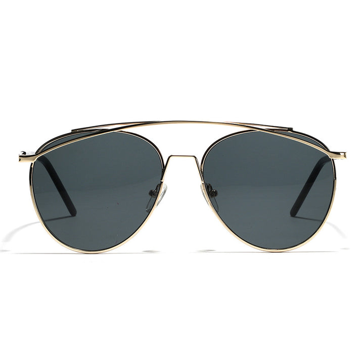 Dame Aviator Solbriller med elegant metallramme Luvikno