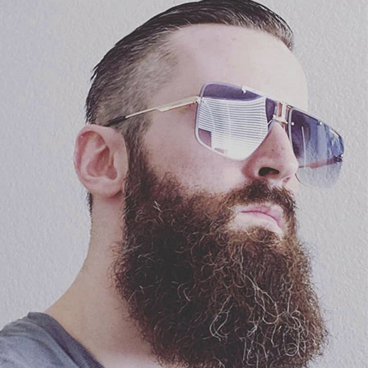 Dame kvadratisk solbrille i stilfull minimalistisk design Luvikno