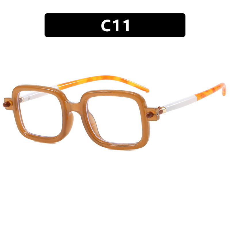 Dame firkantet solbrille med trendy ramme og komfortabel passform Luvikno