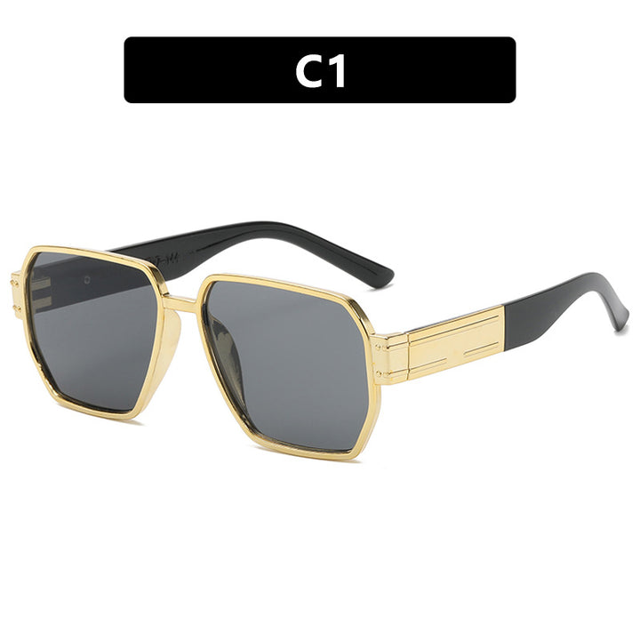 Damer elegant solbrille med markant geometrisk ramme Luvikno