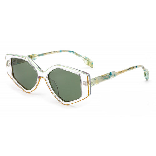 Dame modisk solbrille med unikt skåret design og UV-beskyttelse Luvikno
