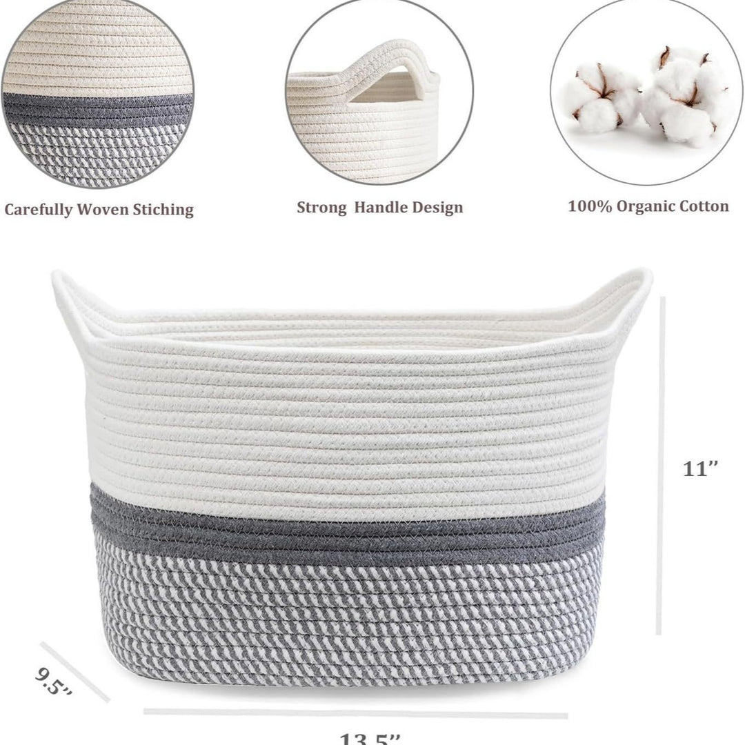Dame Moderne Oppbevaringskurv med fl woven design Luvikno