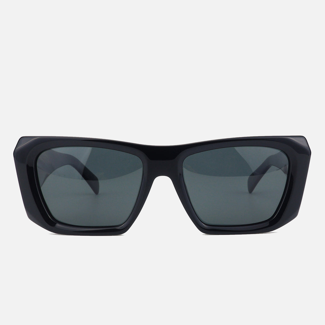 Dame oversized solbriller med unik, moderne ramme Luvikno