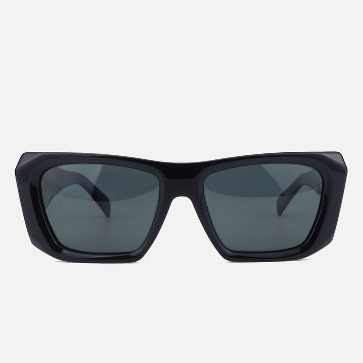 Dame oversized solbriller med unik, moderne ramme Luvikno