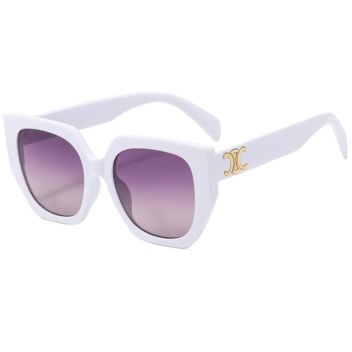 Dame Statement-solbrille med glamorøs ramme Luvikno