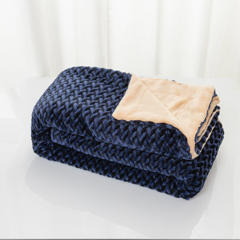 Damer myk og koselig mikrofiber-pledd Luvikno
