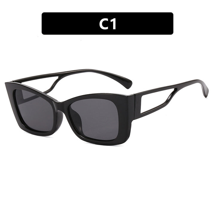 Dame moteriktig solbrille med innovativ ramme Luvikno