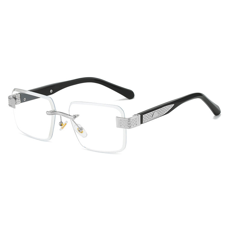 Damer elegant solbrille med luksuriøs, glitrende ramme Luvikno
