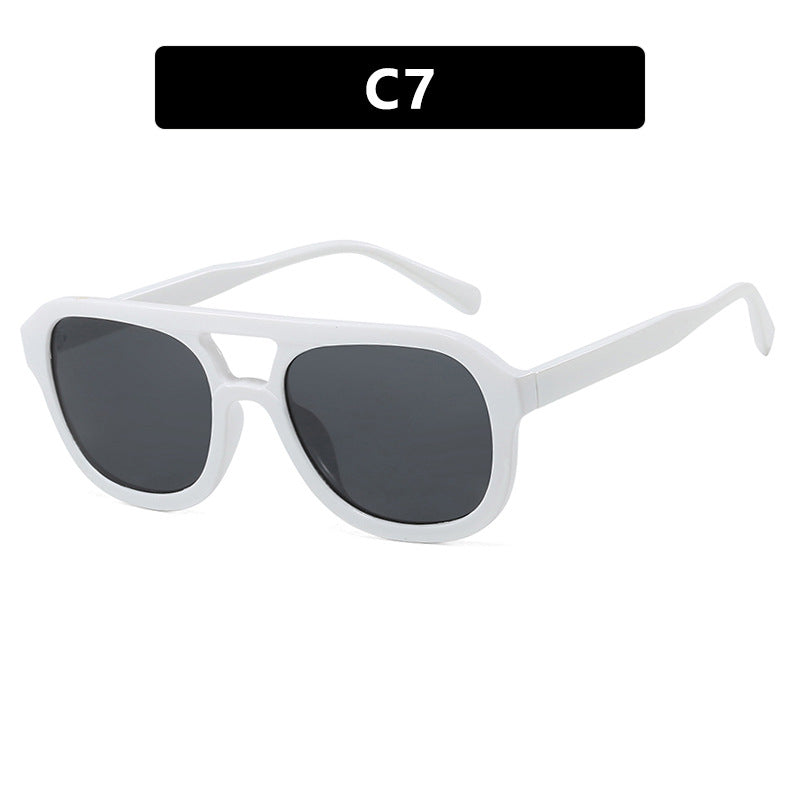 Dame modisch sport solbrille med bred, fleksibel ramme Luvikno