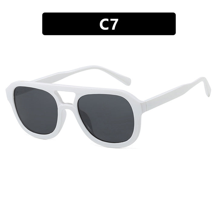 Dame modisch sport solbrille med bred, fleksibel ramme Luvikno