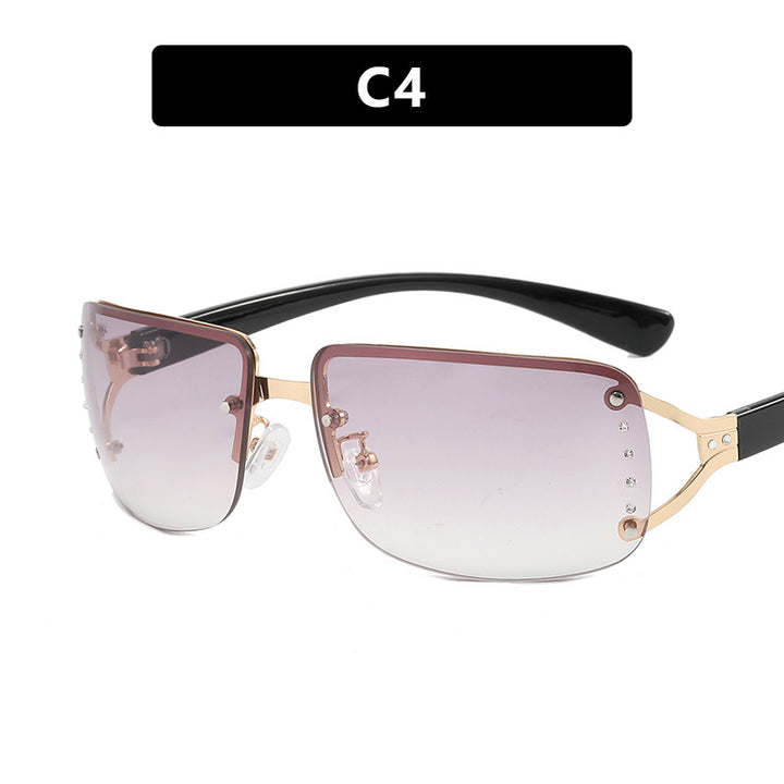 Dame futuristisk, slank Shield-solbrille Luvikno