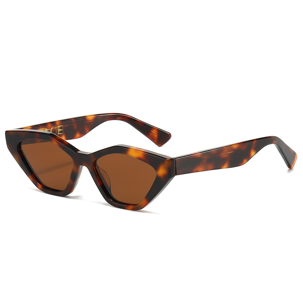 Dame Cat-Eye solbrille med unikt design og høy kvalitet UV-beskyttelse Luvikno
