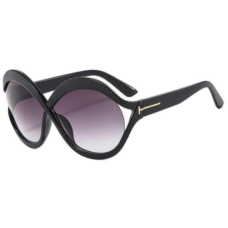 Dame ekstravagant formet solbrille Luvikno