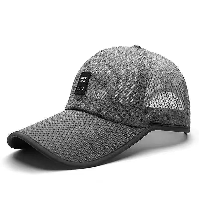 pustende mesh baseball caps med justerbar bakre stropp og buet brem Luvikno
