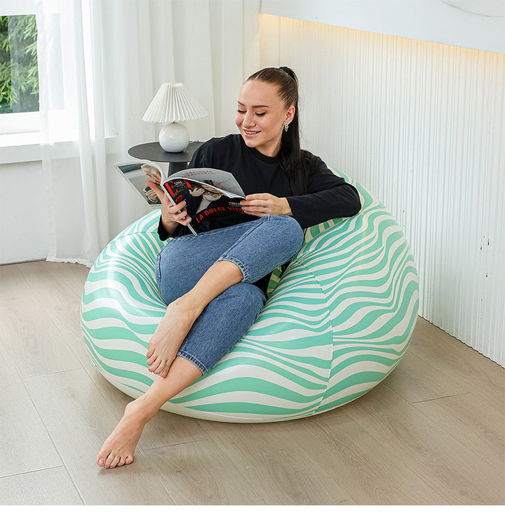 Damein Oppustbar Bønnepule med Glitrende Design Luvikno