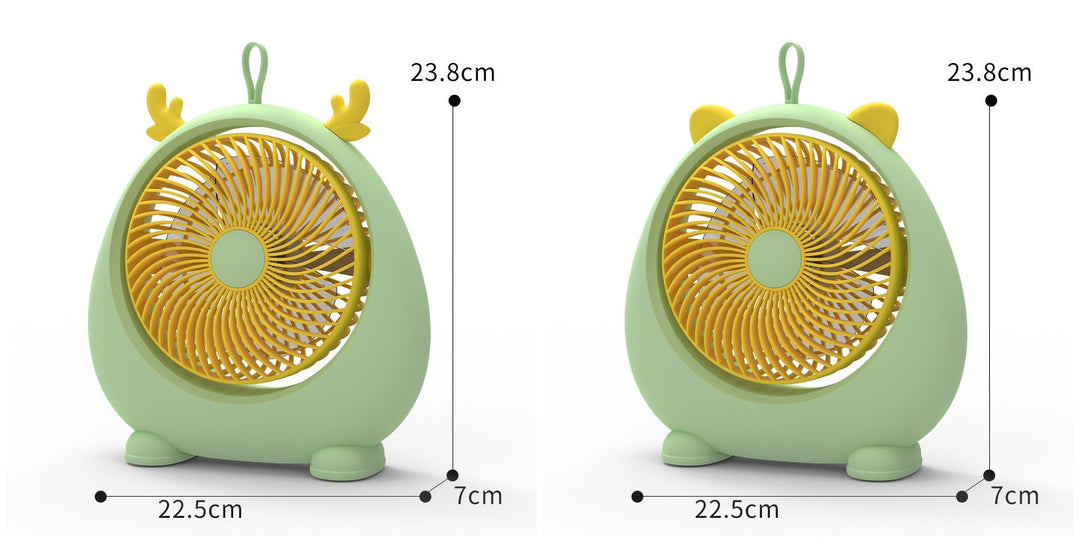 Damer Bærbar Mini-vifte i kawaii dyredesign Luvikno
