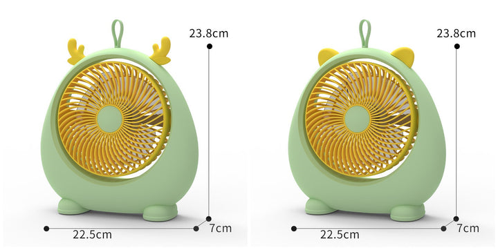 Damer Bærbar Mini-vifte i kawaii dyredesign Luvikno