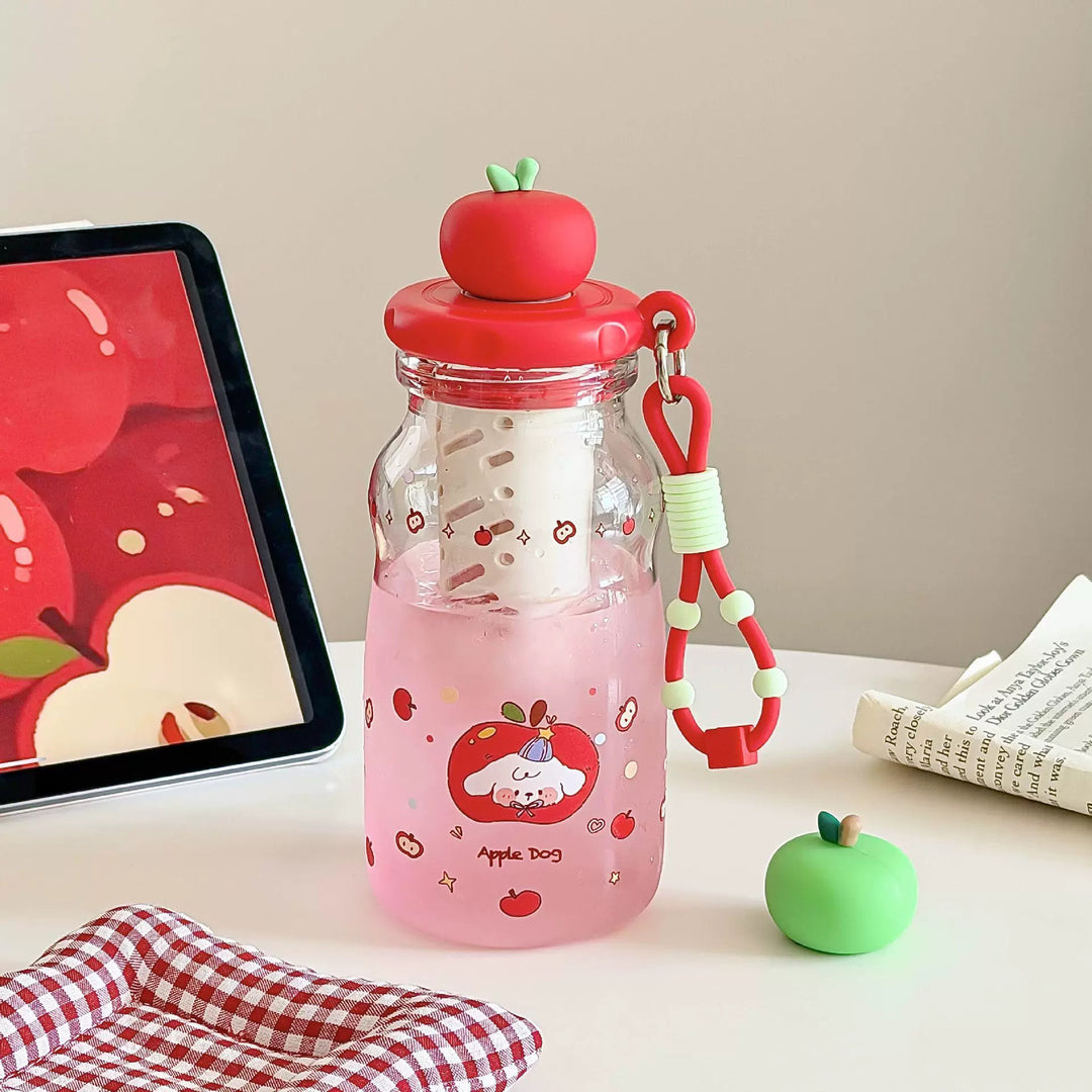 Dame Trendy og praktisk vannflaske med fruktlokk Luvikno