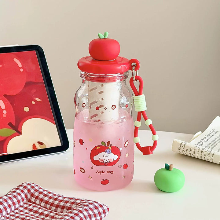 Dame Trendy og praktisk vannflaske med fruktlokk Luvikno