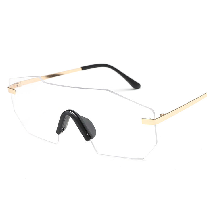 Dame oversized solbriller i futuristisk design Luvikno