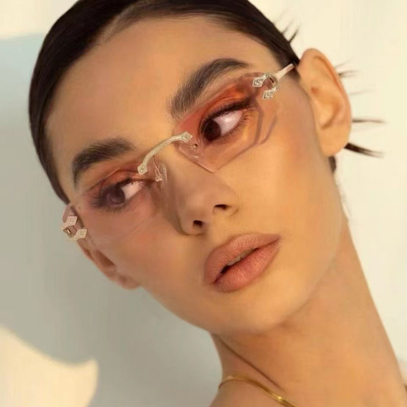 Damer geometrisk mote-solbrille Luvikno