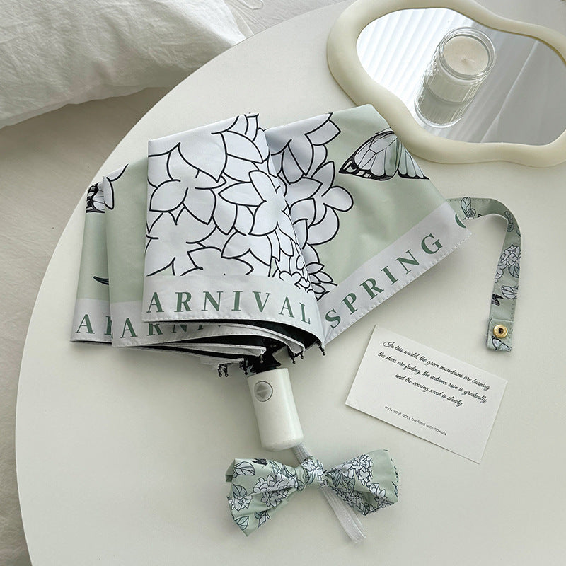 Dame Faltbar paraply med innovativt blomsterdesign Luvikno