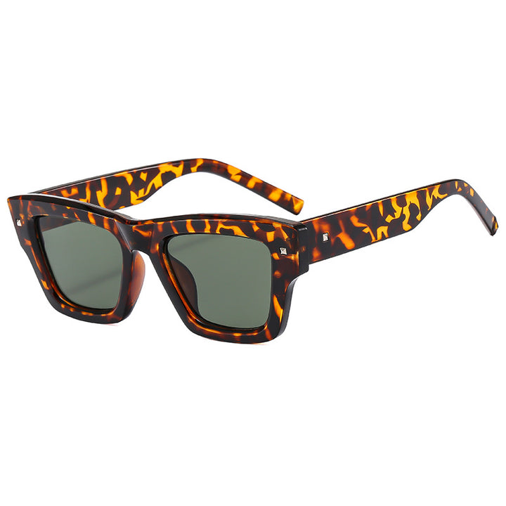 Dame Modische solbriller i trendy geometrisk design Luvikno