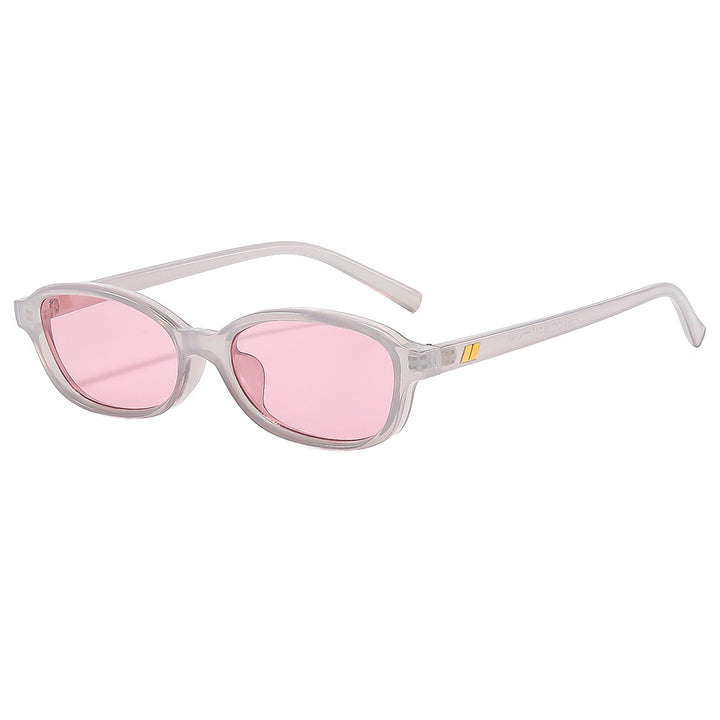 Dame fashionable solbriller i stilren oval design med UV-beskyttelse Luvikno