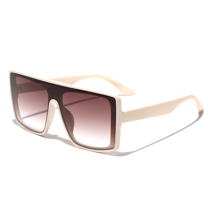 Dame oversized kvadratisk solbrille med luksuriøst skilpadde-design Luvikno