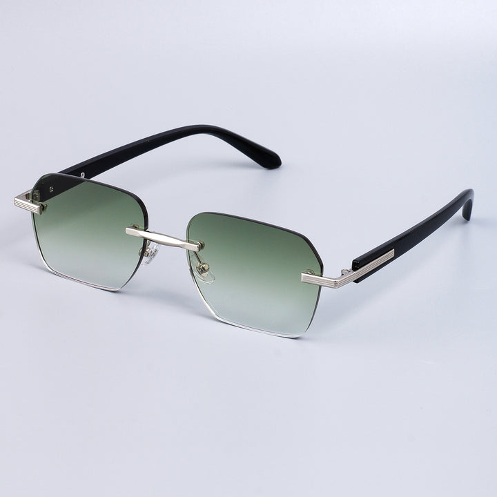 Dame mode solbrille med elegant metallramme og robuste glass Luvikno