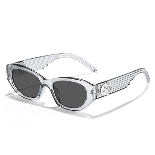 Dame Designer-solbrille i elegant transparent design Luvikno