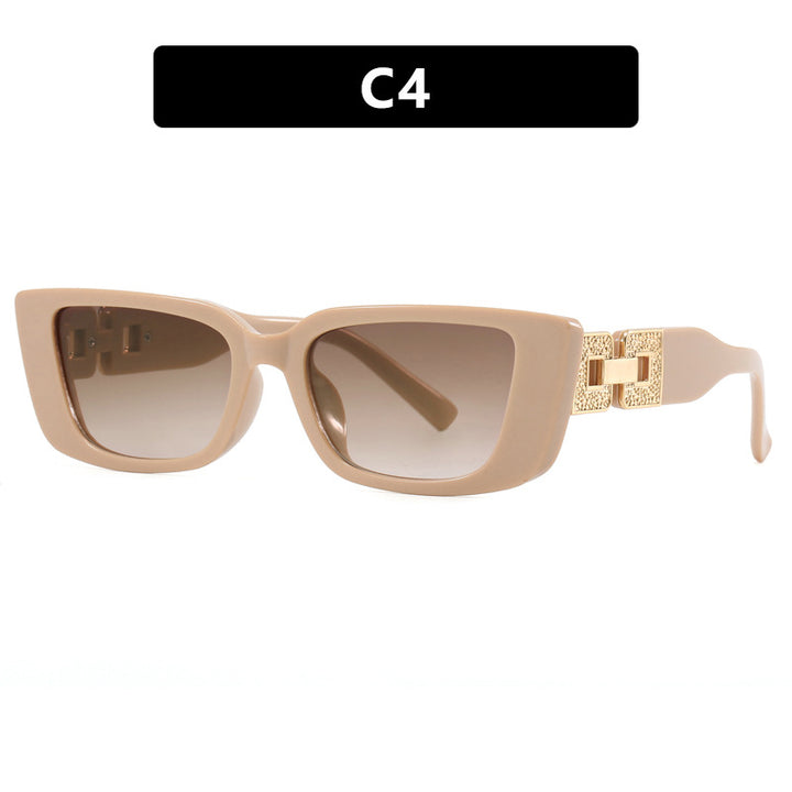 Dame moteriktig Oversized solbrille med unikt leopardmønster Luvikno