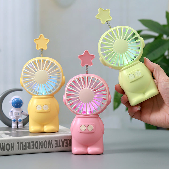 Unisex Bærbar Mini-vifte i kreativt figurd Design Luvikno