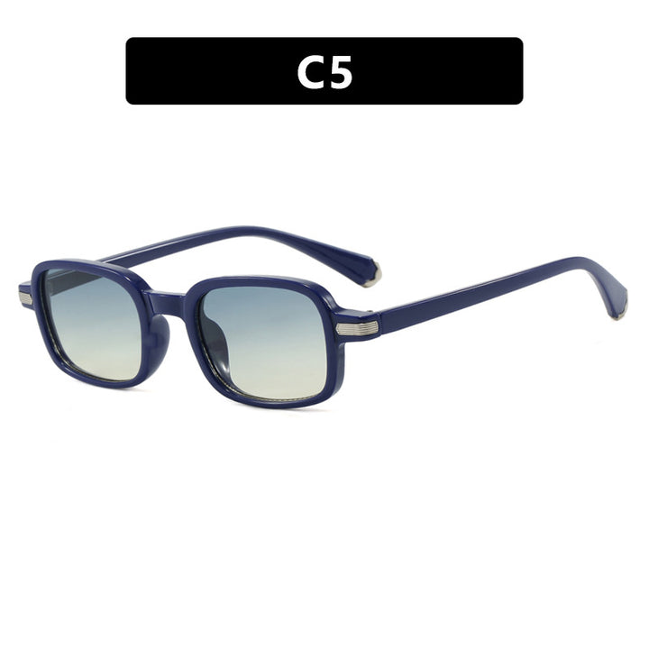 Dame moteriktig kvadratisk solbrille i trendy skilpadde-design Luvikno