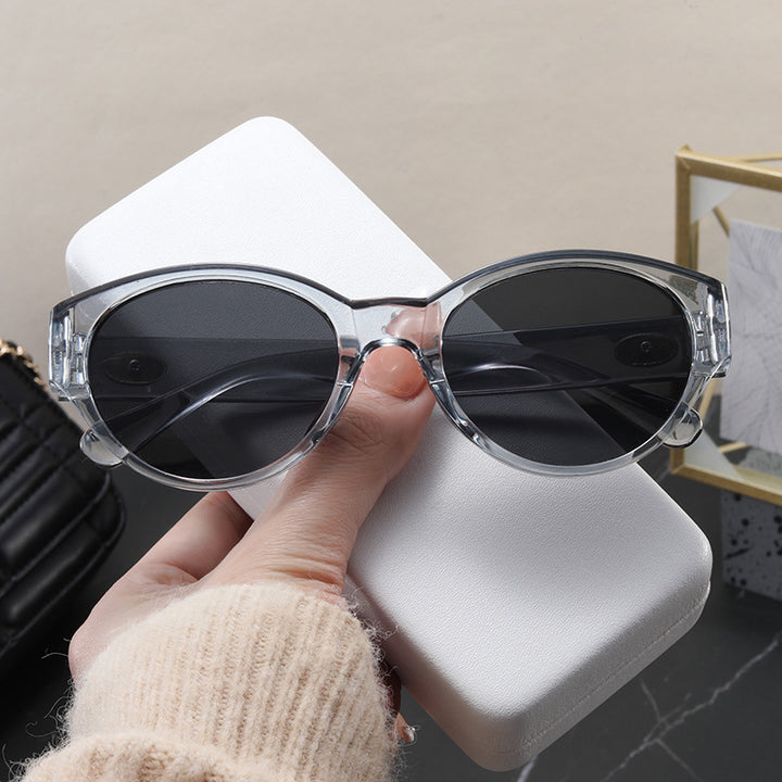 Dame Cat-Eye solbriller med eksotisk design og robust ramme Luvikno