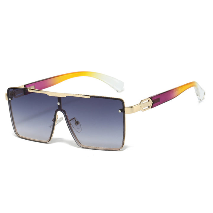 Dame Modisk Oversized Solbrille i eksklusiv Skilpaddedesign Luvikno