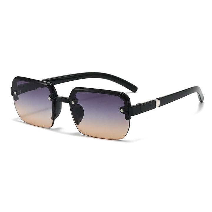 Dame moteriktig firkantet solbrille med innovativ ramme Luvikno