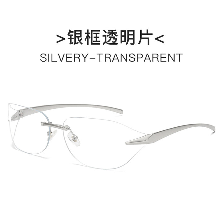 Dame futuristisk solbrille med elegant minimalistisk design Luvikno