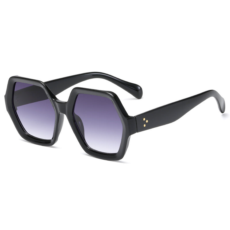 Dame geometrisk lesebrille i markant bikakestruktur-design Luvikno
